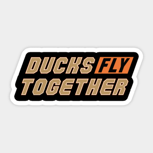 Ducks Fly Together! Sticker